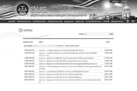 ความรู้เกี่ยวกับพระราชบัญญัติข้อมูลข่าวสารของราชการ พ.ศ. 2540