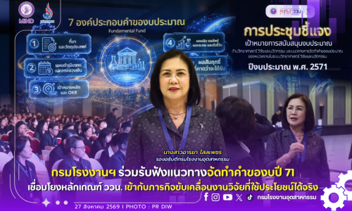 กรมโรงงานฯ ร่วมรับฟังแนวทางจัดทำคำของบปี 71 เชื่อมโยงหลักเกณฑ์ ววน. เข้ากับภารกิจขับเคลื่อนงานวิจัยที่ใช้ประโยชน์ได้จริง ⚙️🌱✨
