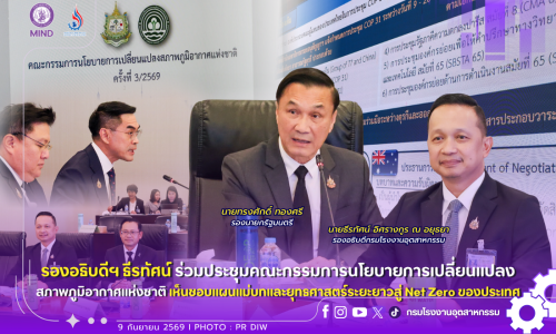 รองอธิบดีฯ ธีรทัศน์ ร่วมประชุมคณะกรรมการนโยบายการเปลี่ยนแปลงสภาพภูมิอากาศแห่งชาติ เห็นชอบแผนแม่บทและยุทธศาสตร์ระยะยาวสู่ Net Zero ของประเทศ📈🌳🌿